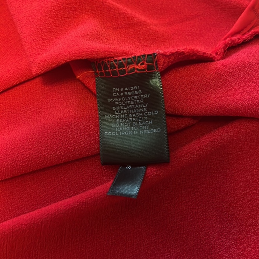 Lauren Ralph Lauren red tunic style top - Picture 8 of 8